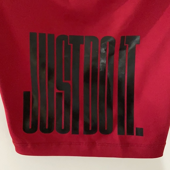 3/$25 maroon/garnet “just do it” nike pros - Picture 3 of 5